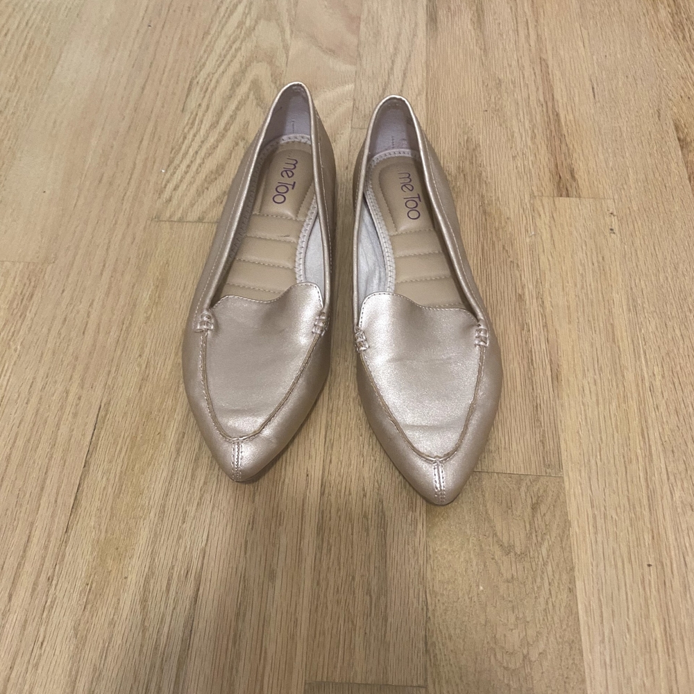 Me Too Women's Shimmering Gold Loafers